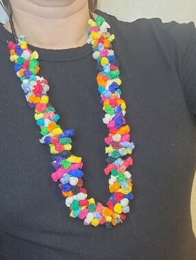 Colorful Multi-Color Beaded Statement Necklace - Women Jewelry